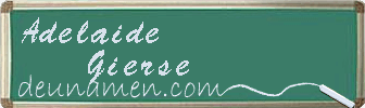 Adelaide Gierse Visitenkarte